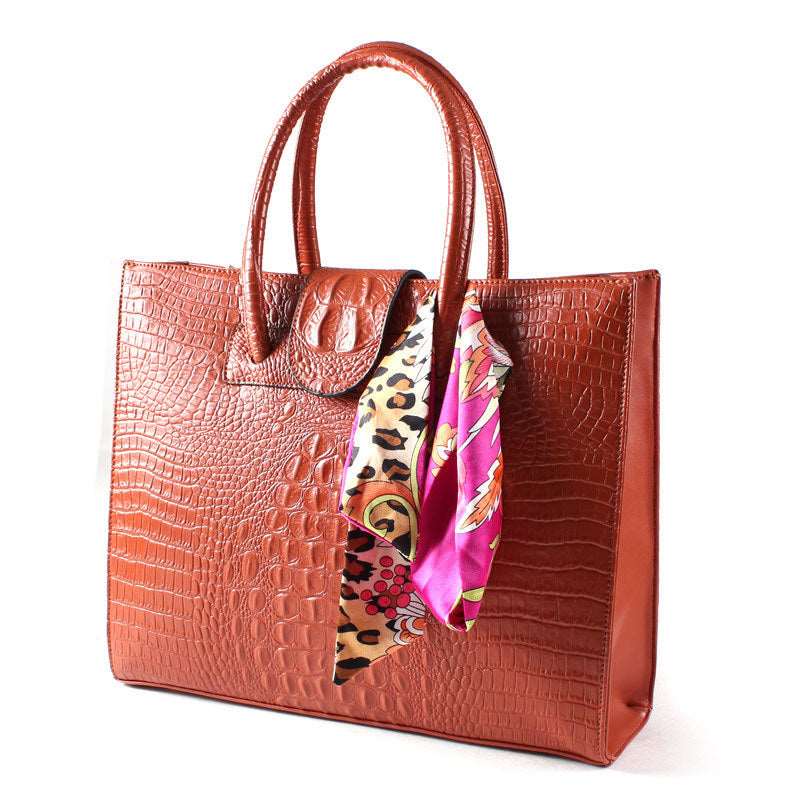 Women's Large Crocodile Tote