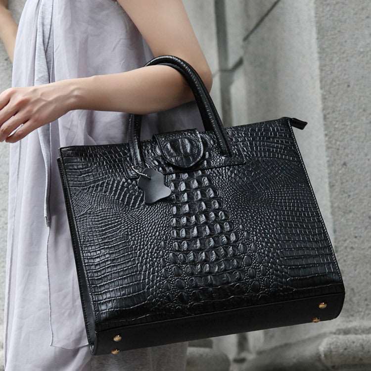 Women's Large Crocodile Tote