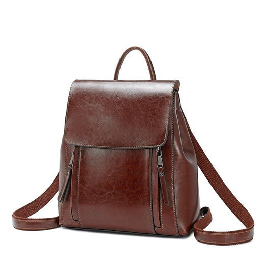 Women's Leather Cowhide Backpack