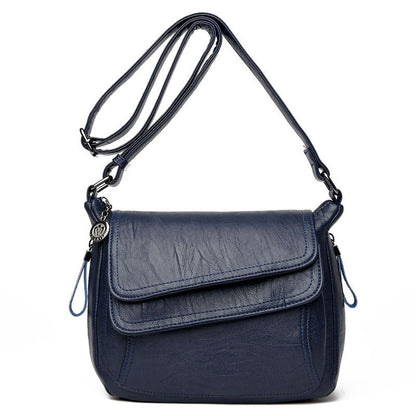 Women's Leather Messenger Shoulder Crossbody Bag