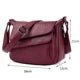 Women's Leather Messenger Shoulder Crossbody Bag