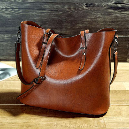 Women's Leather Minimalist Tote Bag