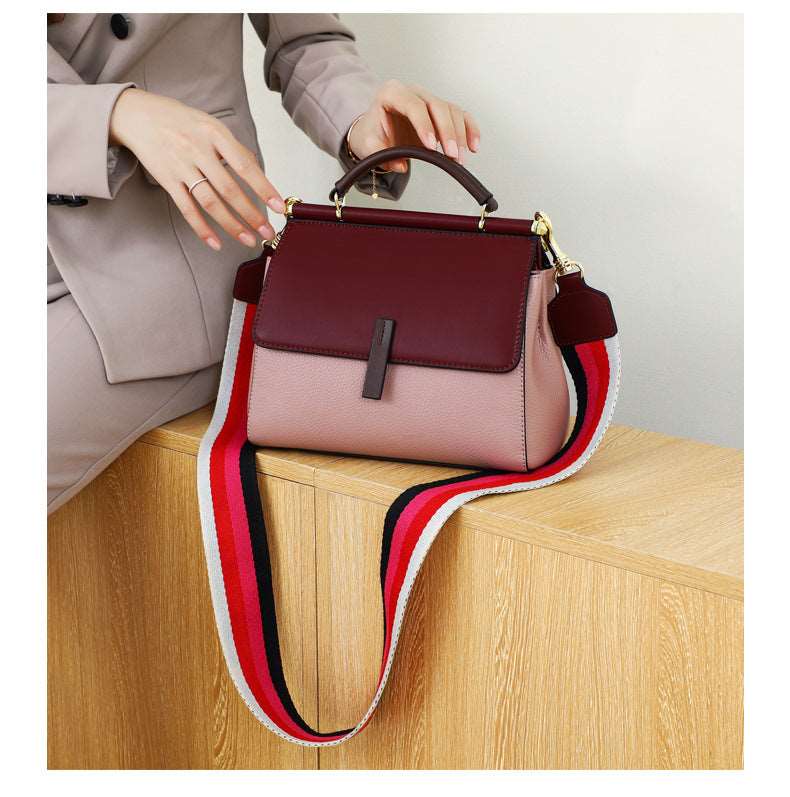 Sac à bandoulière de luxe en cuir véritable pour femme