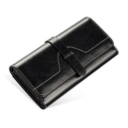 Women's Luxury Large Vintage Buckle Wallet