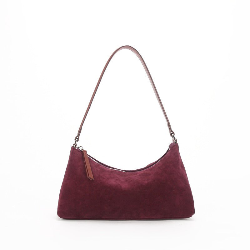 Women's Luxury Suede Underarm Leather Shoulder Handbag