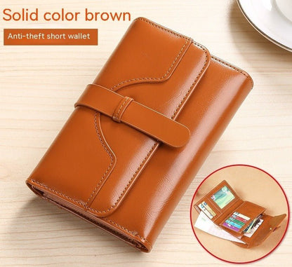 Women's Luxury Vintage Buckle Wallet