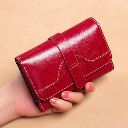 Women's Luxury Vintage Buckle Wallet