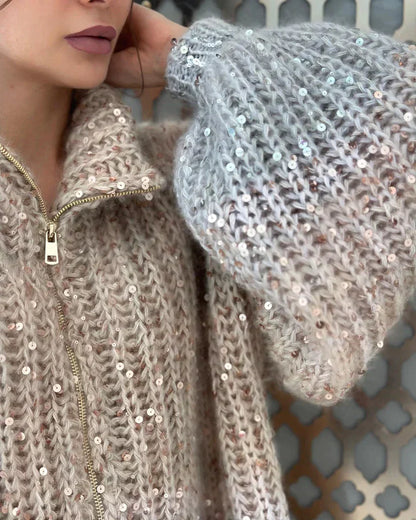 Daisy | The elegant, glittering cardigan sweater