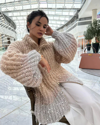 Daisy | The elegant, glittering cardigan sweater