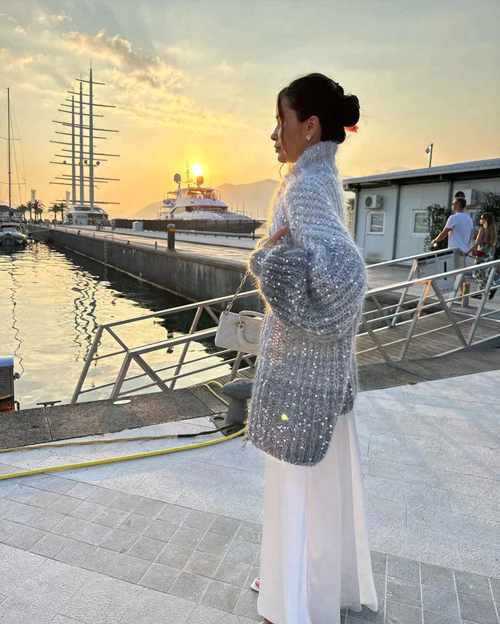 Daisy | The elegant, glittering cardigan sweater